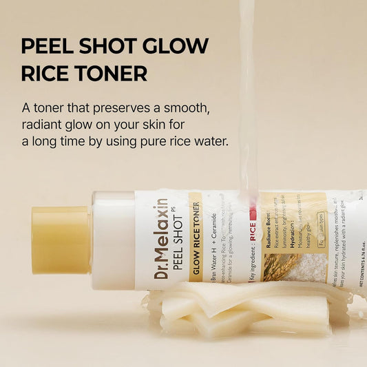 DR. MELAXIN Peel Shot Glow Rice Toner (6.76oz)