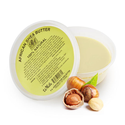 RA Cosmetics 100% Natural African Shea Butter Solid (White)