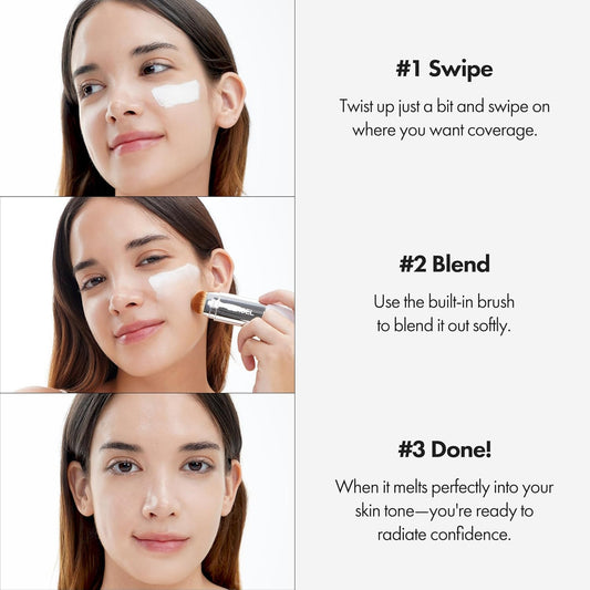 ELROEL Blanc Cover Cream Stick V White Korean Color-Changing Foundation
