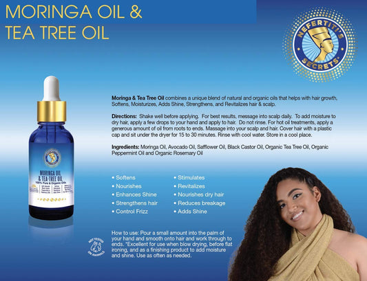 Nefertiti's Secrets Natural Moringa & Tea Tree Oil