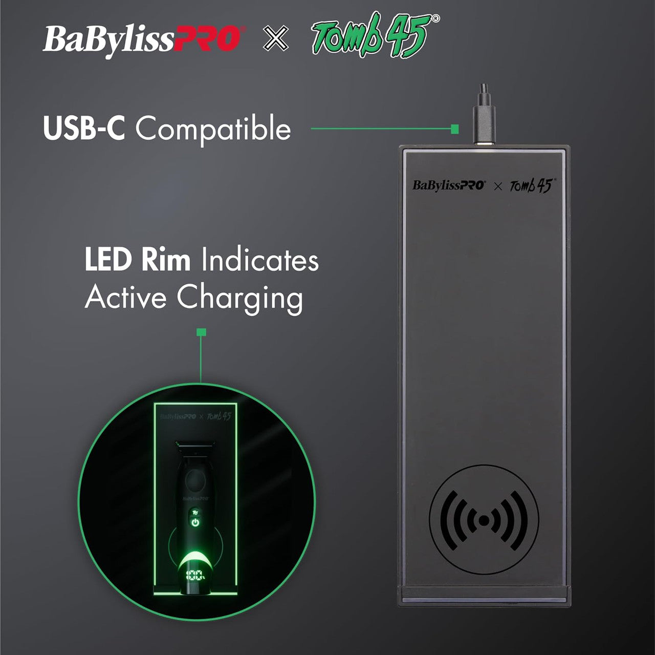 BaBylissPRO X Tomb45 Wirelss Charging Pad