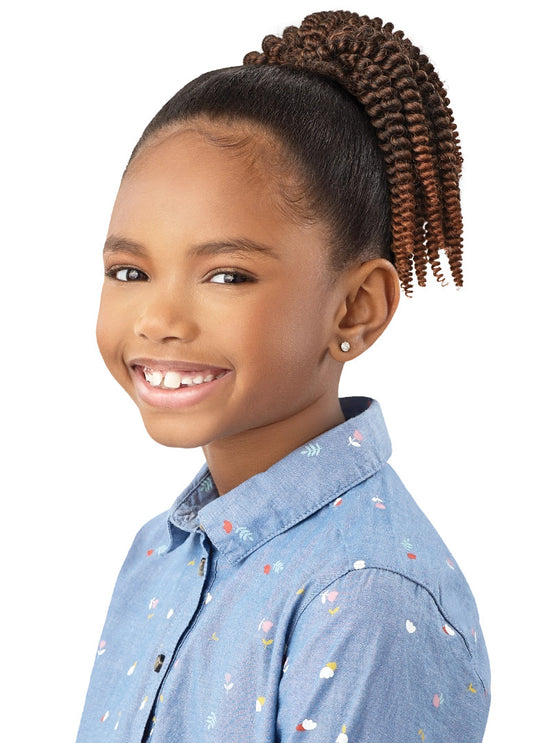OUTRE Lil Looks Synthetic Drawstring Ponytail - SPRINGY TWIST 8"