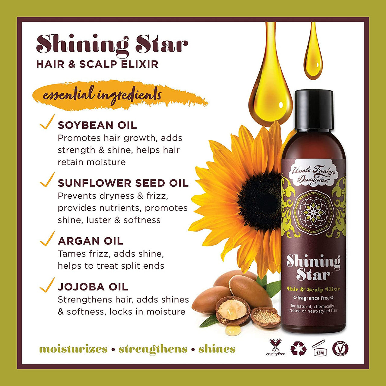 Uncle Funky's Daughter Shining Star Hair & Scalp Elixir (8 oz)