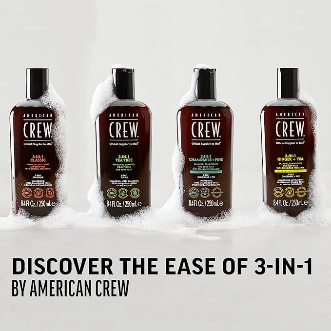 American Crew 3-IN-1 CLASSIC Shampoo, Conditioner and Body Wash (8.4 oz)