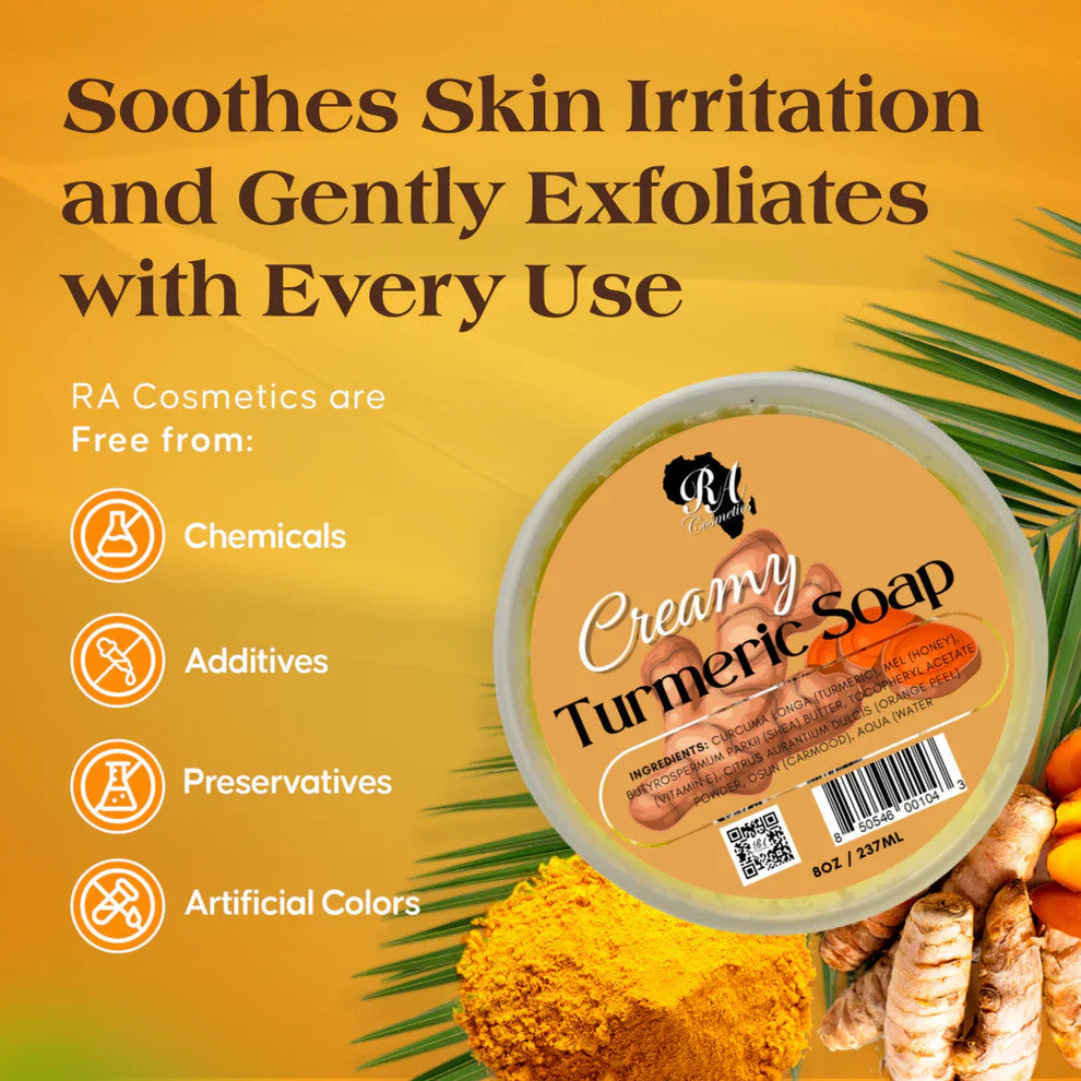 RA Cosmetics Creamy Turmeric Soap