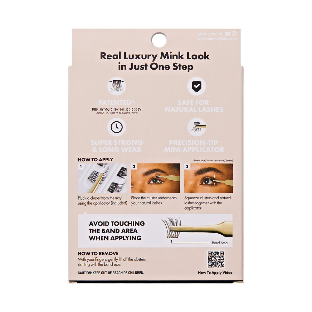 KISS i Envy Press & Go Press-On Pre-Glued Lash Kit (Volume)