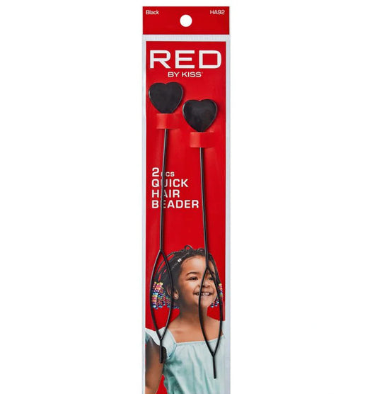 RED Hair Beads (2pcs)