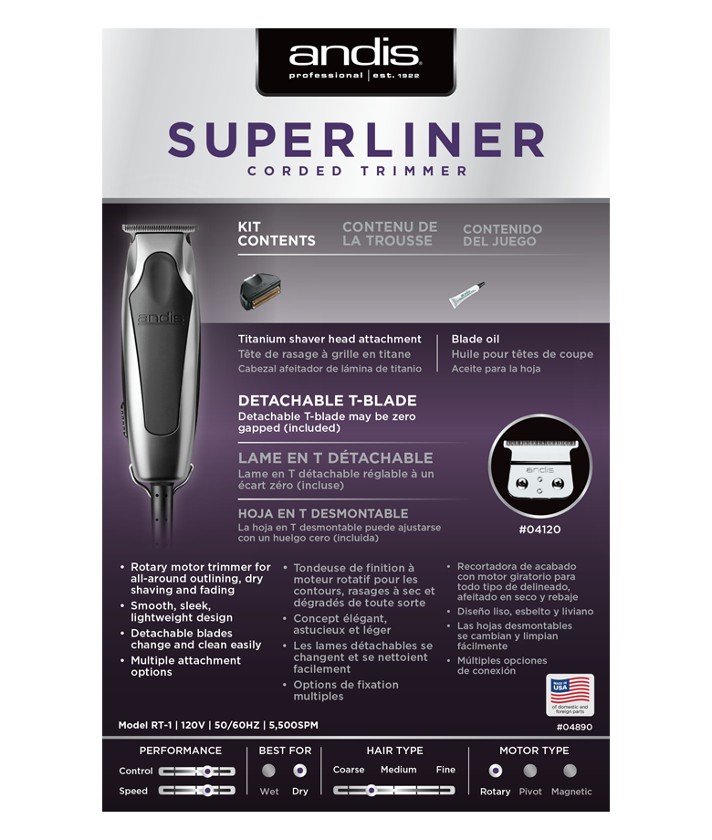 Andis Superliner T-Blade Trimmer