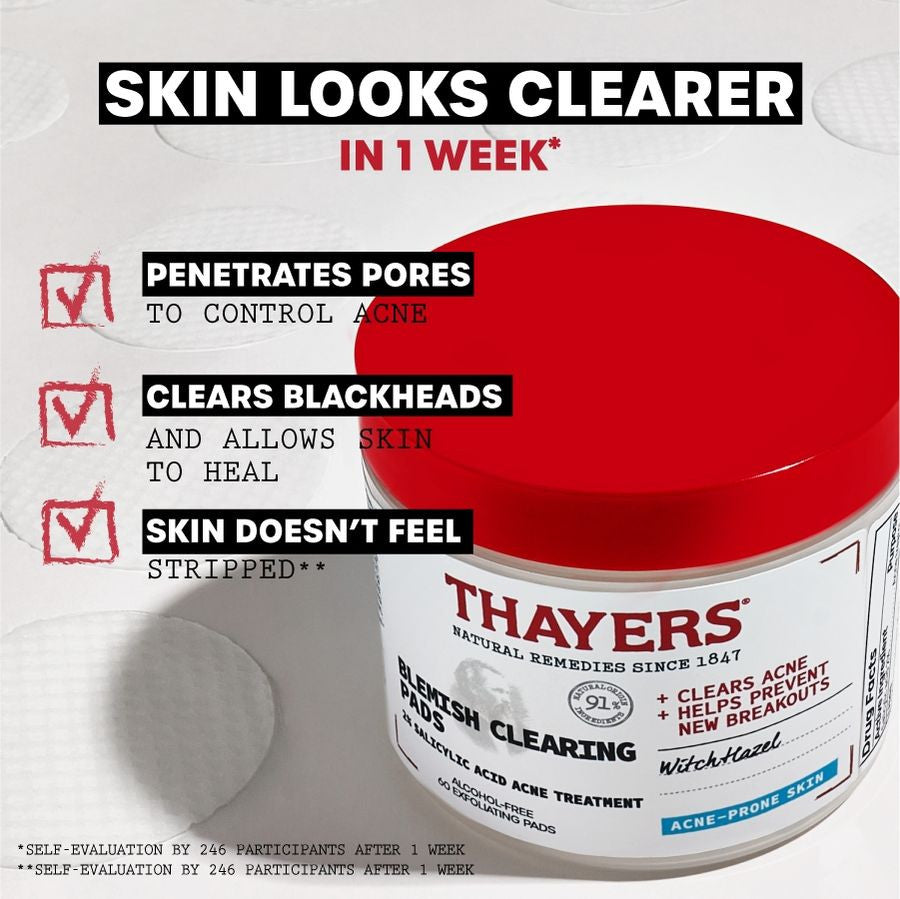 THAYERS Blemish Clearing Toner Pads (60ct)