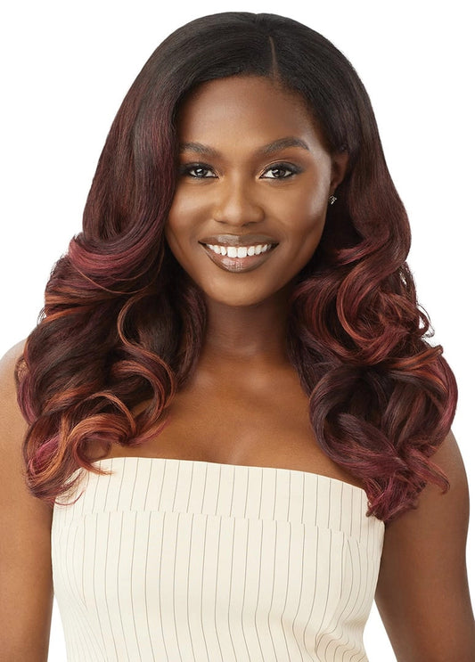 OUTRE Human Hair Premium Blend Big Beautiful Hair Leave Out Wig - Dominican Body Curl 20"