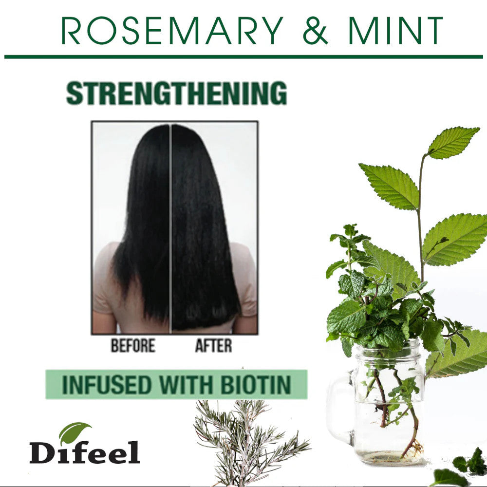 Difeel Rosemary and Mint Premium Hair Oil (8oz)
