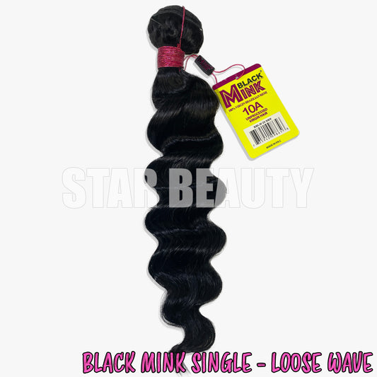 Black Mink Loose Wave (10"- 24")