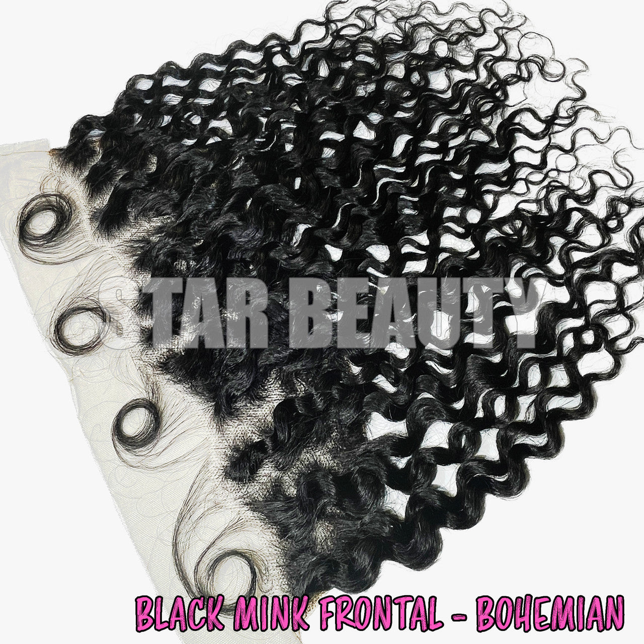 Black Mink 13x4 Frontal - Bohemian Curl (12"- 14")