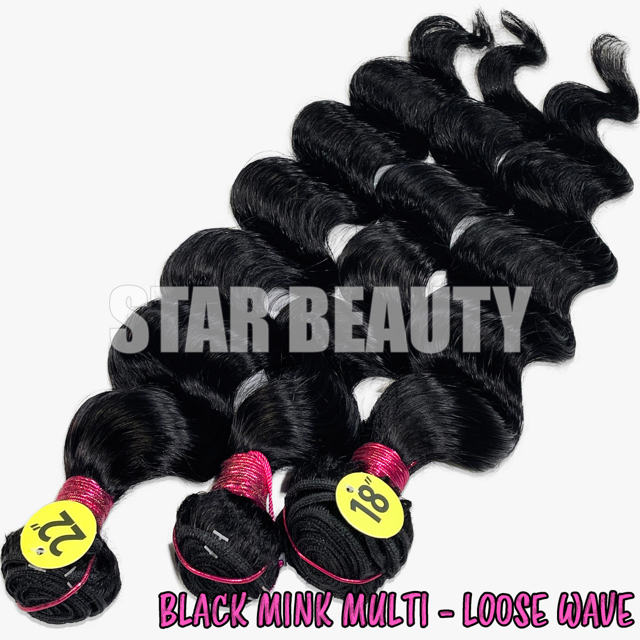 Black Mink Multi Pack - Loose Wave