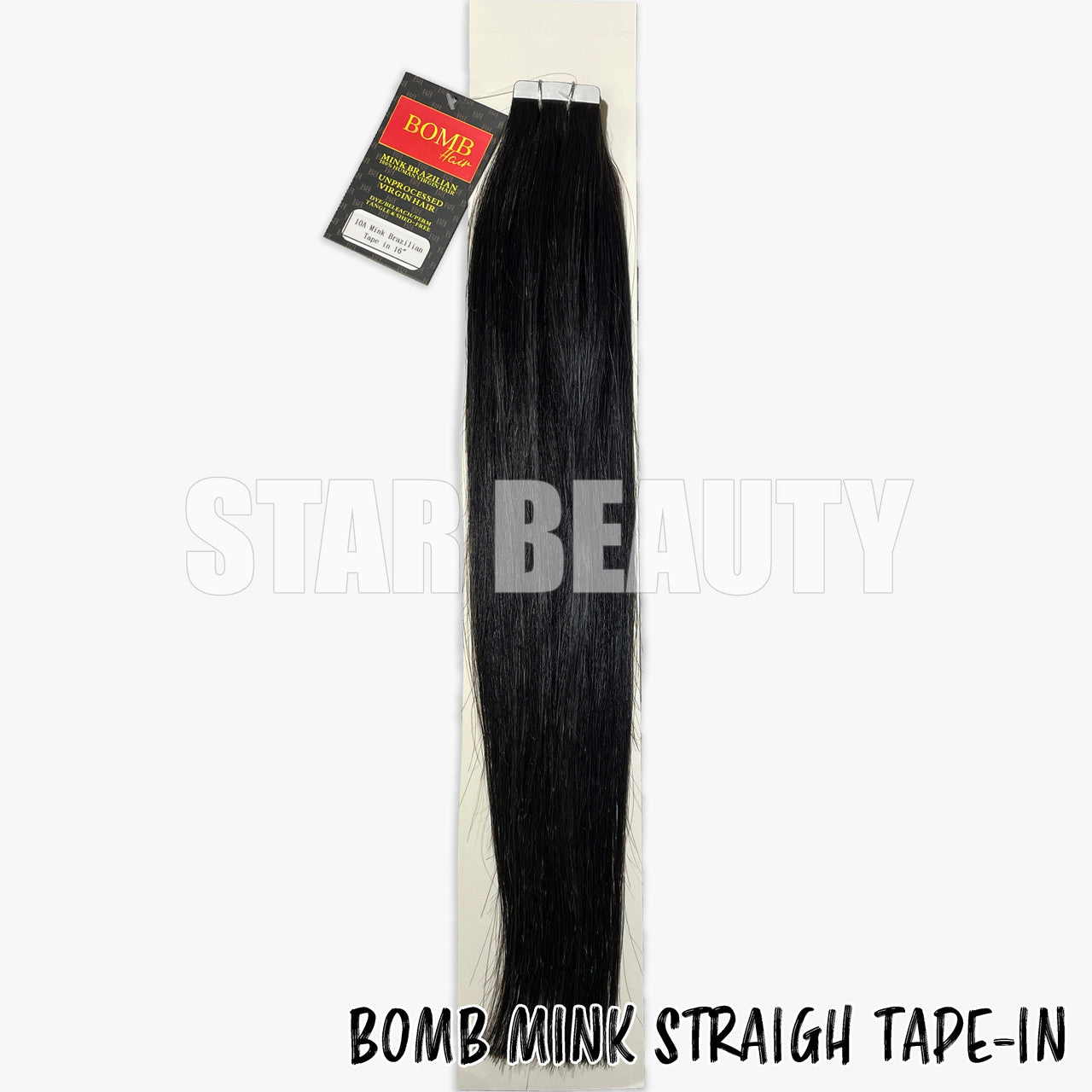 BOMB HAIR 100% Human Hair 20pcs Tape-In - Straight (16"-22")