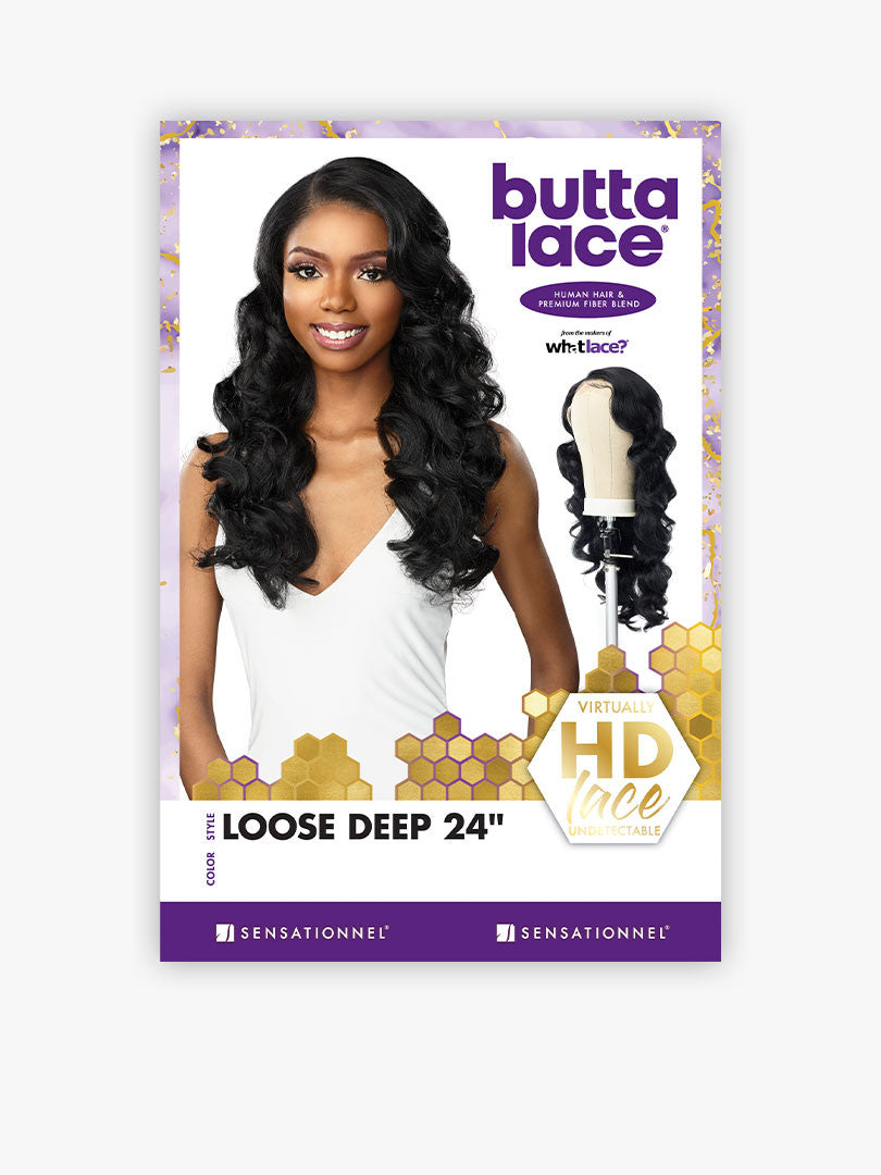SENSATIONNEL Butta Lace Synthetic HD Lace Front Wig - Loose Deep 24