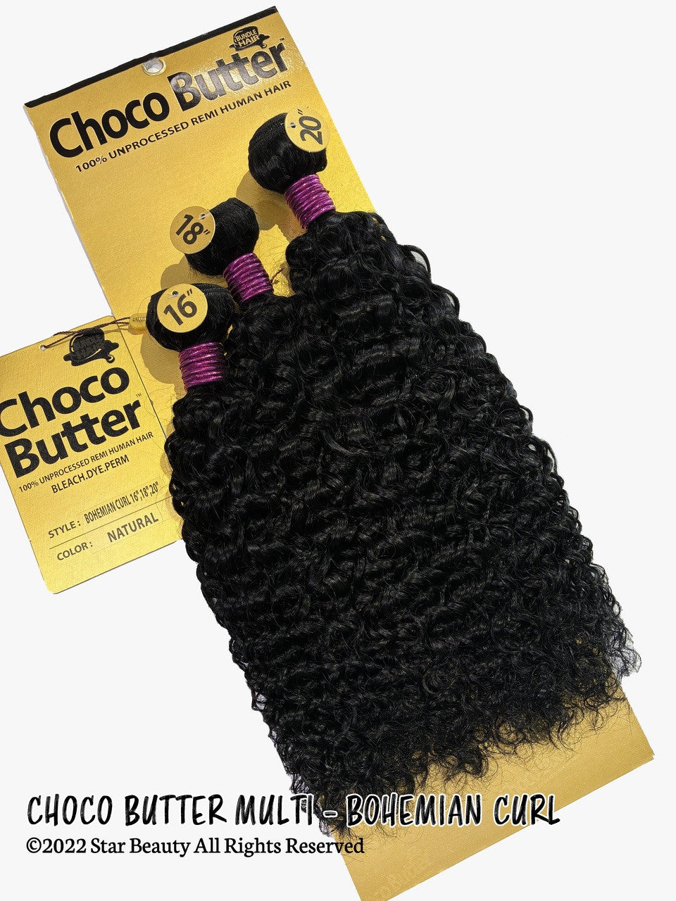 Choco Butter 100% Virgin Human Hair Multi Pack - Bohemian Curl