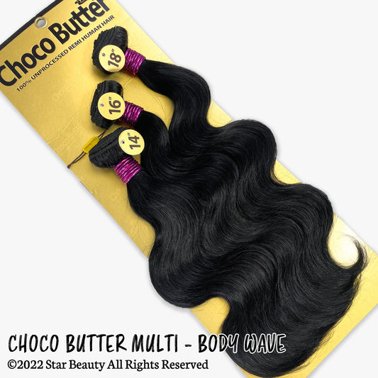 Choco Butter 100% Virgin Human Hair Multi Pack - Body Wave