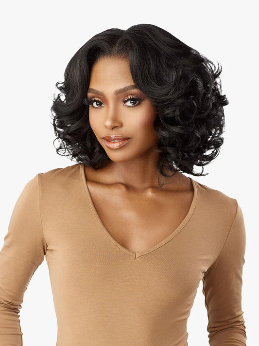SENSATIONNEL Synthetic Curls Kinks N Co Glueless Kinky Edges - 13X6 Kinky Body Wave 14"