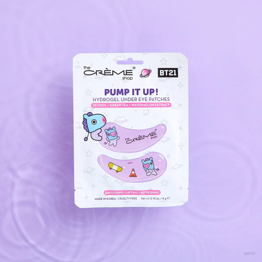 THE CREME SHOP BT21 "Pump it up!" MANG Hydrogel Under Eye Patches