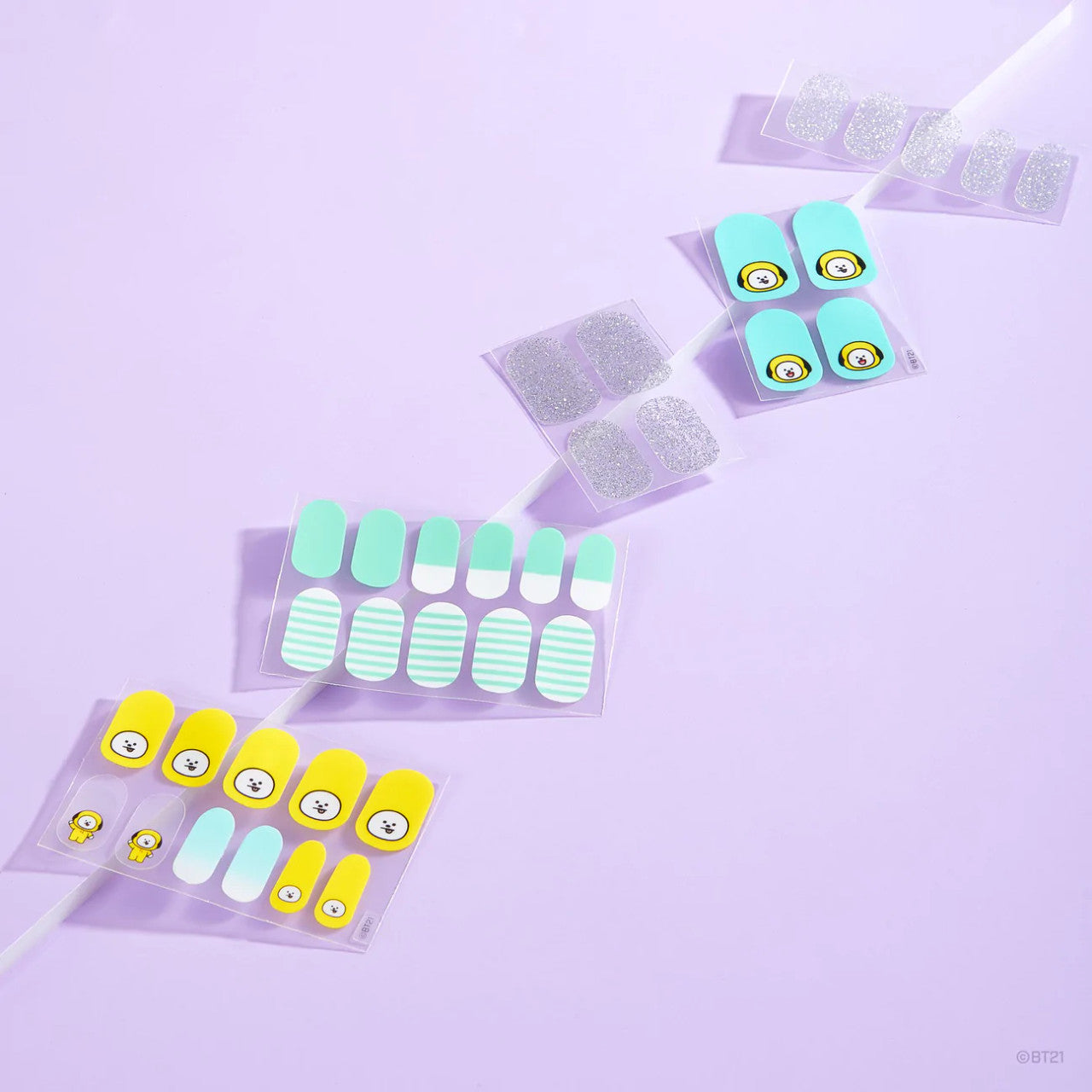 THE CREME SHOP BT21 CHIMMY Play Date Gel Nail Strips (Set of 35)