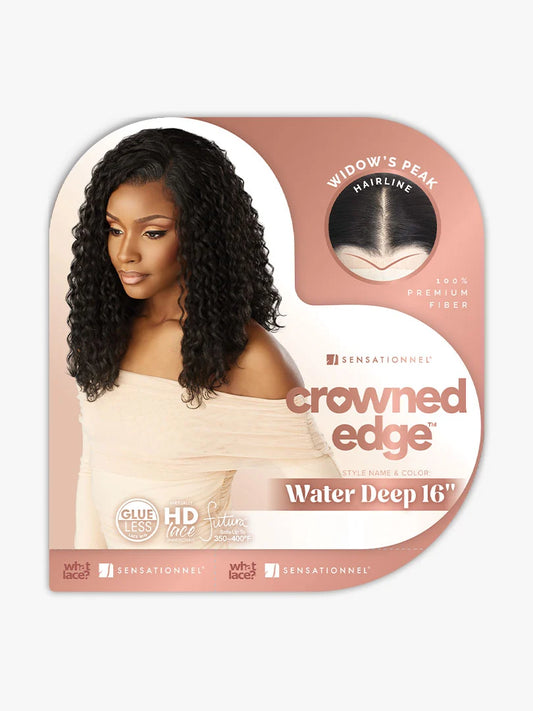 SENSATIONNEL Crowned Edge 13X5 Synthetic HD Lace Wig - WATER DEEP 16″