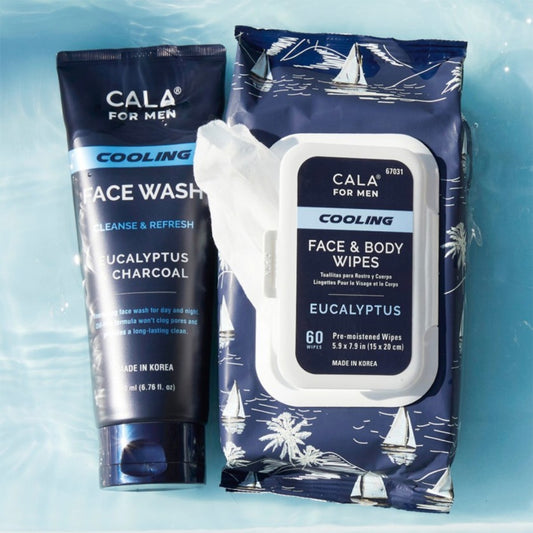CALA for Men Face & Body Wipes (60 Sheets)