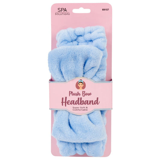 CALA Plush Bow Headband (Light Blue)