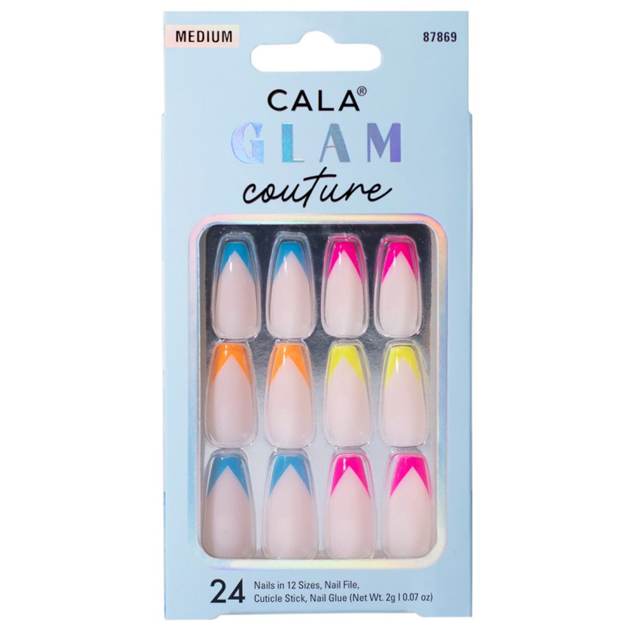 CALA Glam Couture Medium Multi Color Nail