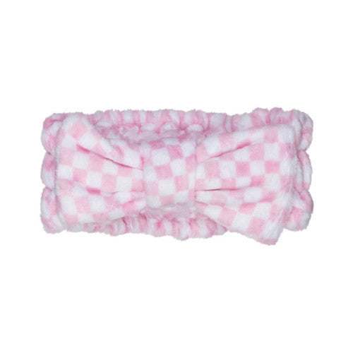 CALA Plush Headband Duo (Pink/Checker)
