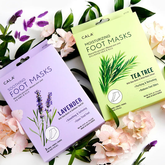 CALA Moisturizing Foot Mask (5 Masks) - Lavender