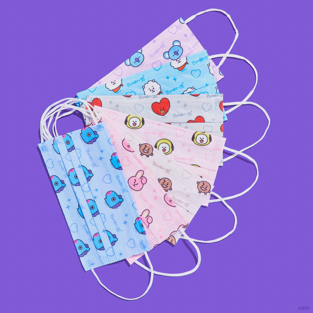 THE CREME SHOP BT21 3-Ply Disposable Protective Face Masks