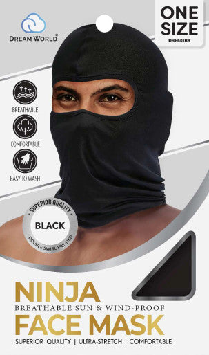 DREAM WORLD Ninja Face Mask (Black)
