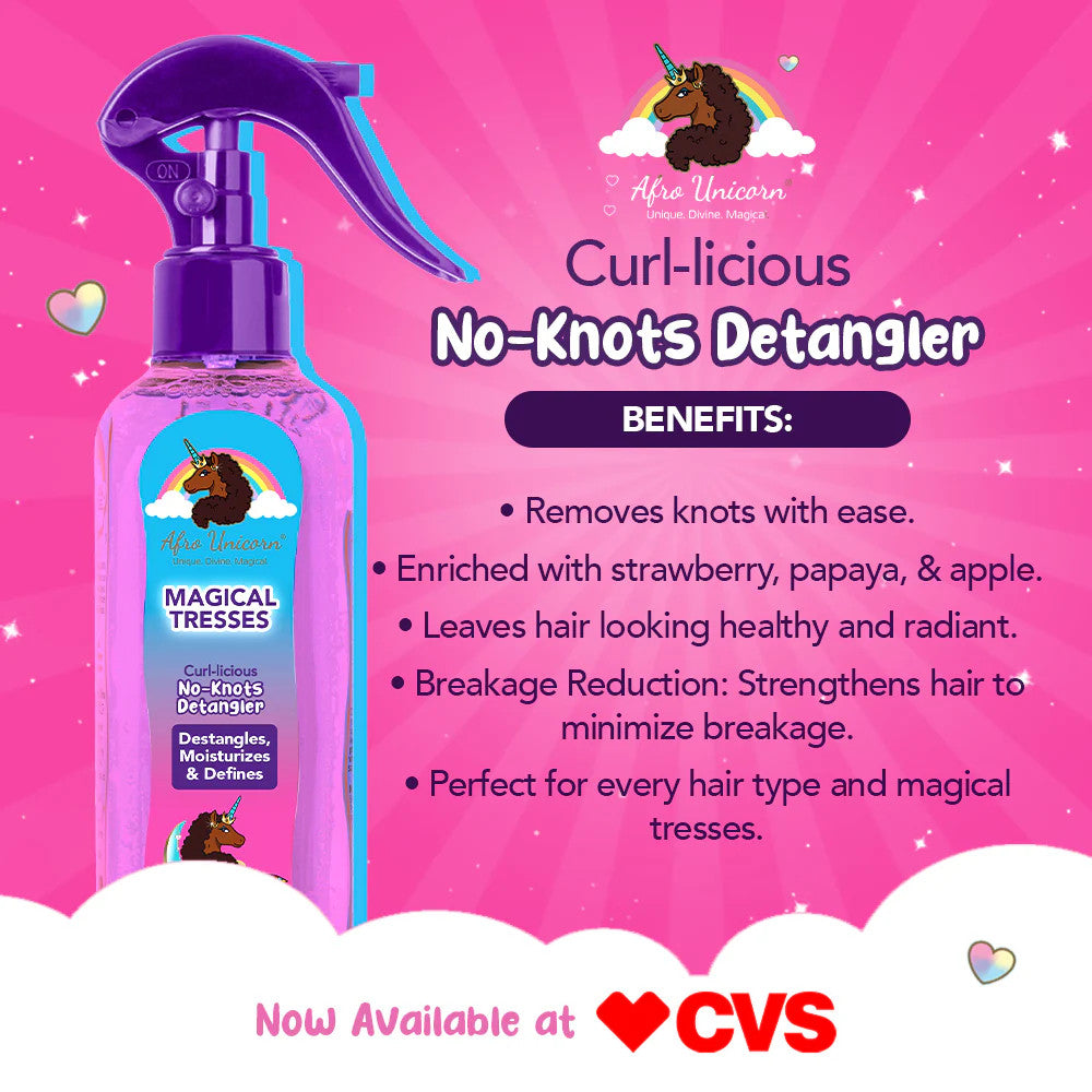 AFRO UNICORN Magical Tresses Curlicious No Knots Detangler (12 oz)