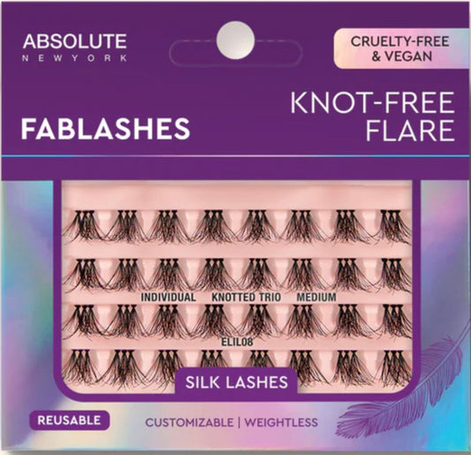 ABSOLUTE Fablashes Individual Knotted Trio Silk Lashes
