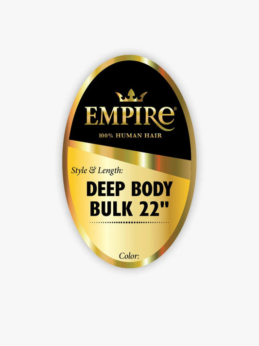 SENSATIONNEL Empire 100% Human Hair Braids - Deep Body Bulk (18"-22")