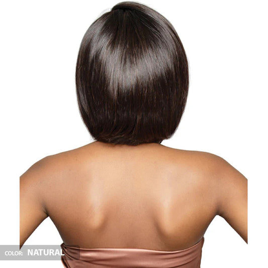 Bobbi Boss 100% Unprocessed Human Hair Glueless Full Wig - FLH003 Bone Straight 12"