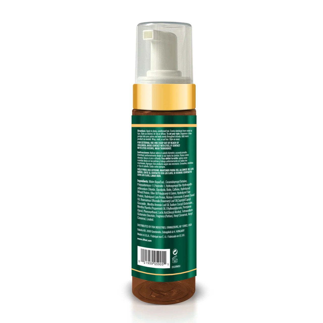 Difeel Rosemary & Mint Foaming Mousse (8oz)