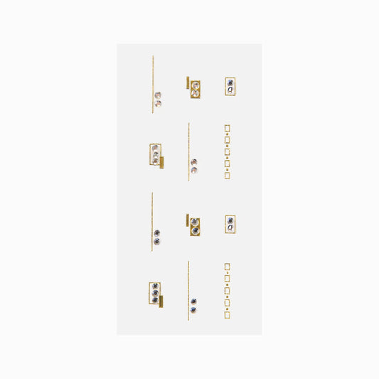 NICKA K Gemstone Nail Stickers (NSGM10)