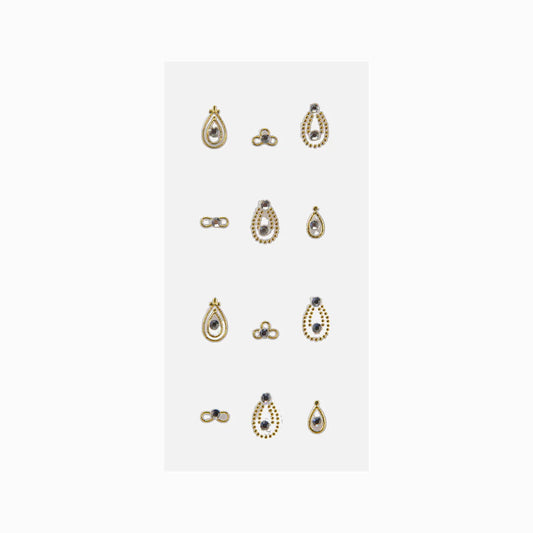 NICKA K Gemstone Nail Stickers (NSGM12)