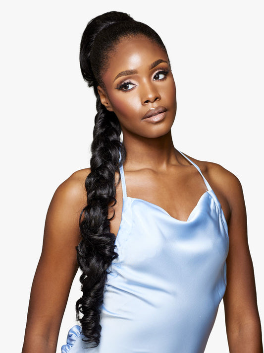 SENSATIONNEL Synthetic Braided Bun with Drawstring - GLAM UPDO UNIT 1