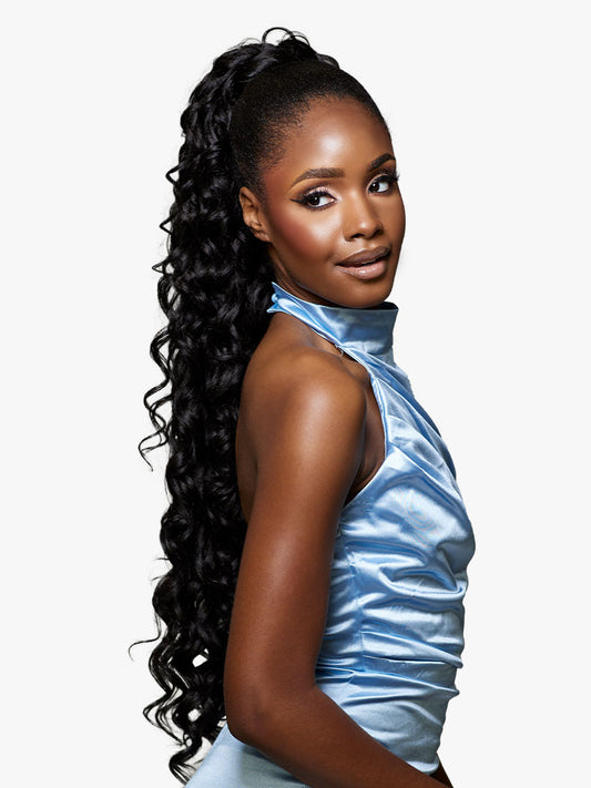 SENSATIONNEL Synthetic Braided Bun with Drawstring - GLAM UPDO UNIT 2