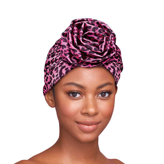 RED Top Knot Turban Luxury