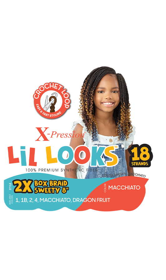 OUTRE X-Pression LiL Looks Crochet Braid - BOX BRAID SWEETY 8" 2X