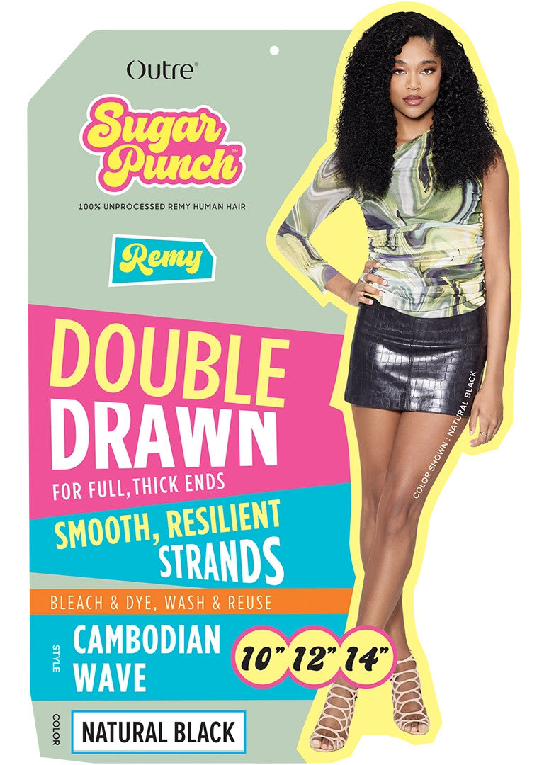 Outre 100% Unprocessed Remy Human Hair Weave - Sugar Punch Multi Pack (Cambodian Wave)