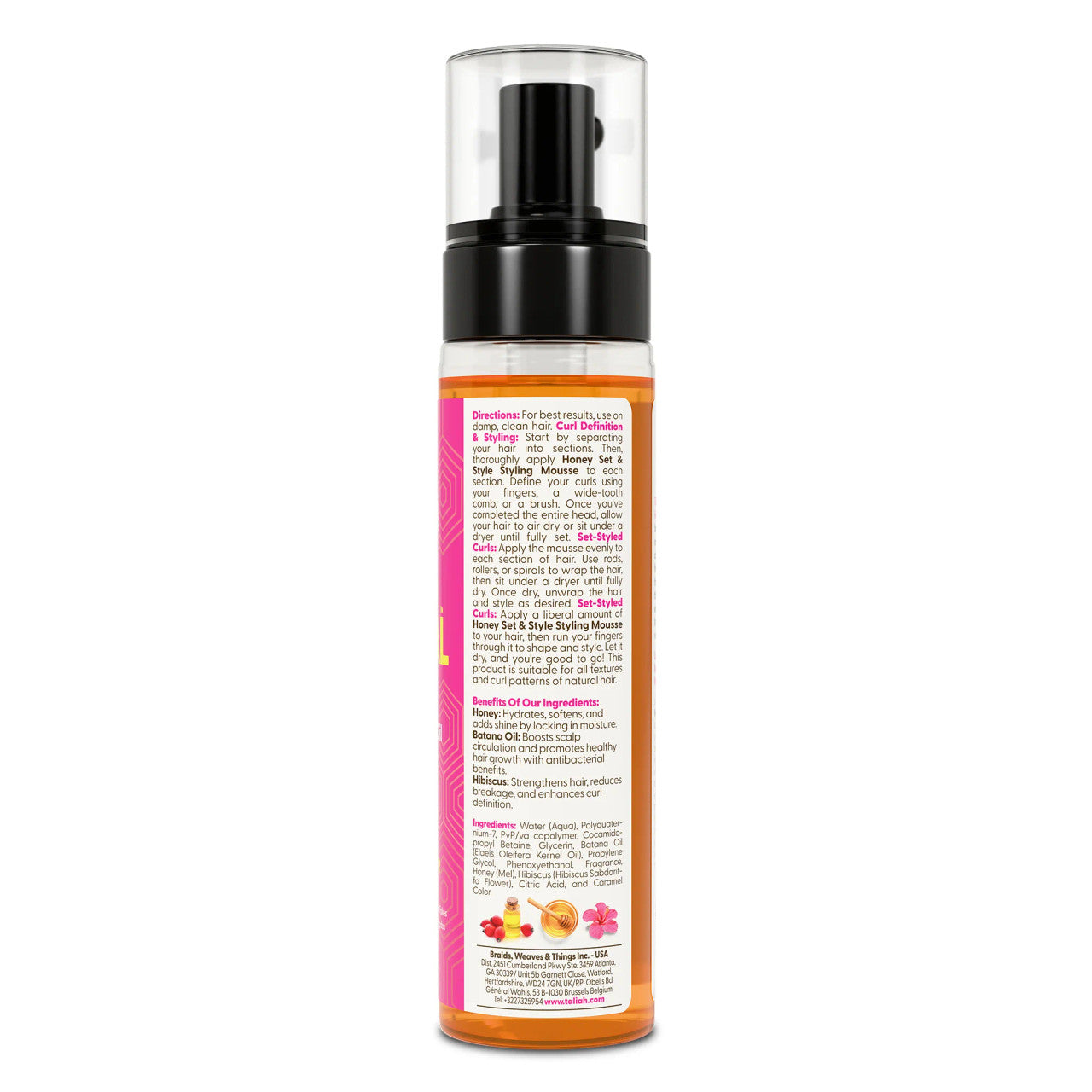 TALIAH WAAJID Honey Set & Style Styling Mousse (8oz)