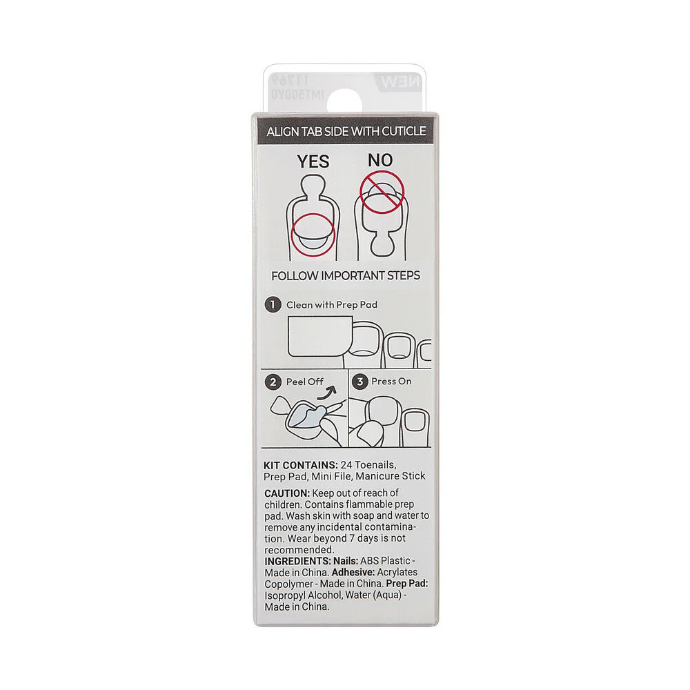 KISS Impress French Manicure Press On Toenails - LOVIN ON