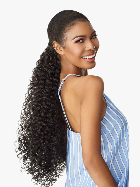 SENSATIONNEL Synthetic Ponytail Instant Pony Wrap CURLY BODY 24"