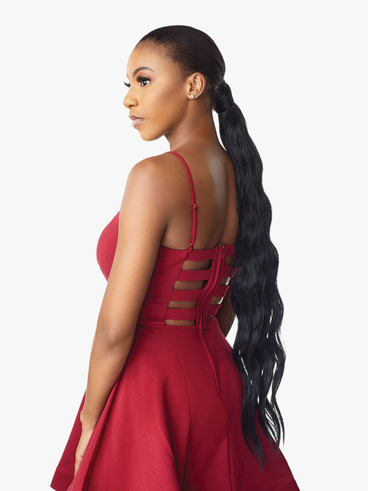 SENSATIONNEL Synthetic Ponytail Instant Pony Wrap LOOSE WAVE 30"