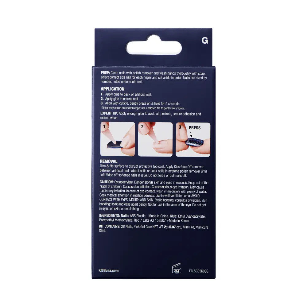 KISS Gel Fantasy Glue On Nails - VOYAGE
